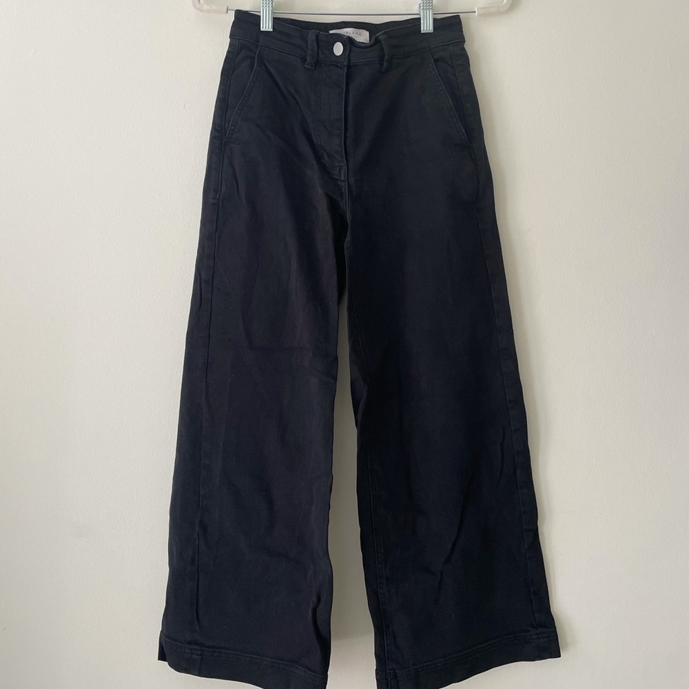 Everlane wide leg cropped pants